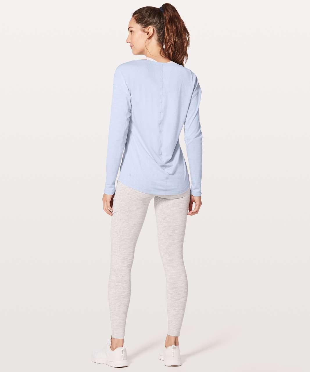 Lululemon Meant To Move Long Sleeve - Heathered Cool Breeze