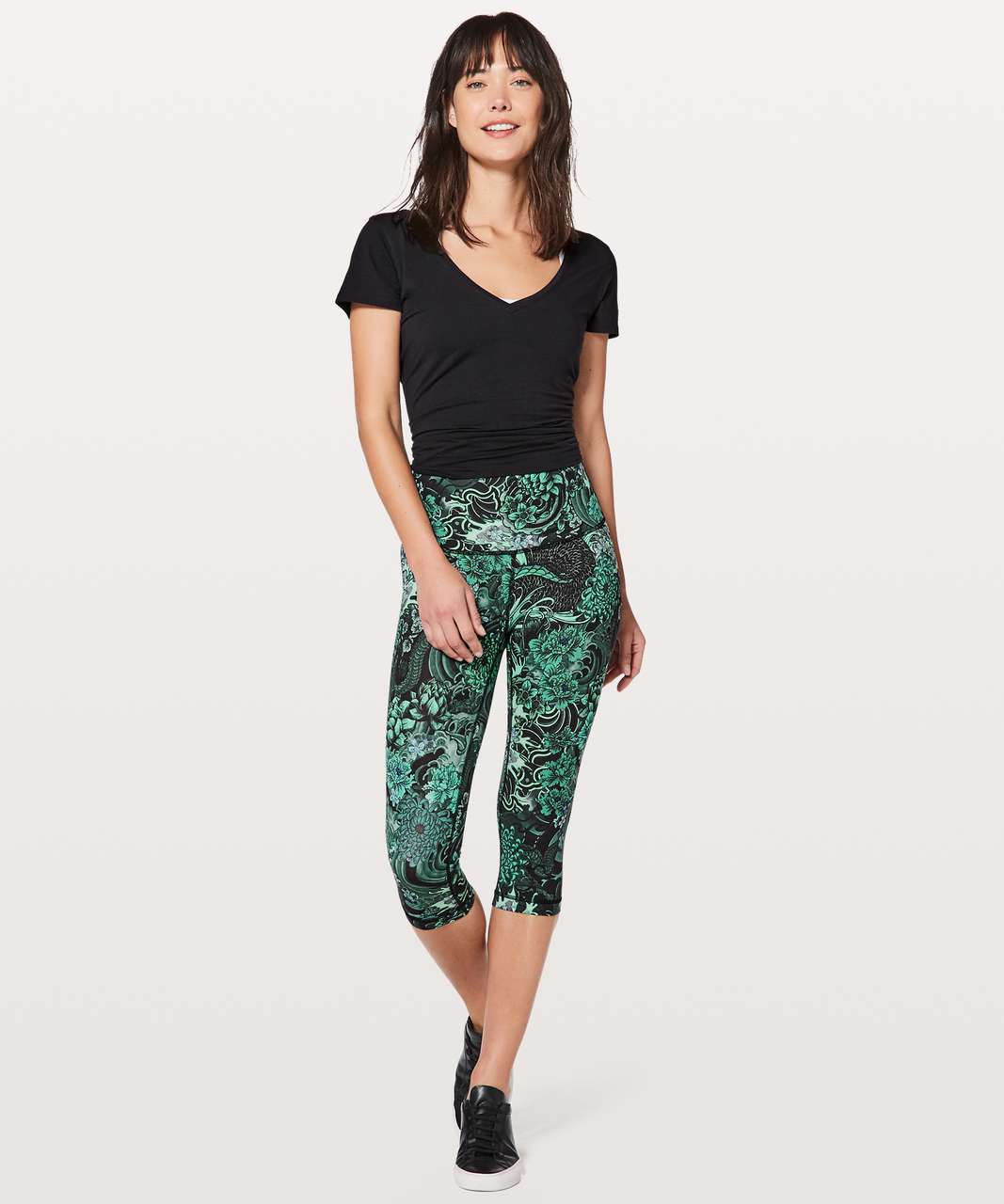 Lululemon Wunder Under Hi-Rise 1/2 Tight *Full-On Luxtreme 17" - Memoir Multi Green