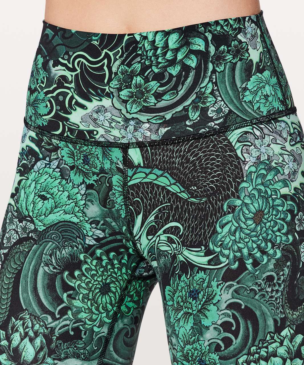 Lululemon Wunder Under Hi-Rise 1/2 Tight *Full-On Luxtreme 17" - Memoir Multi Green