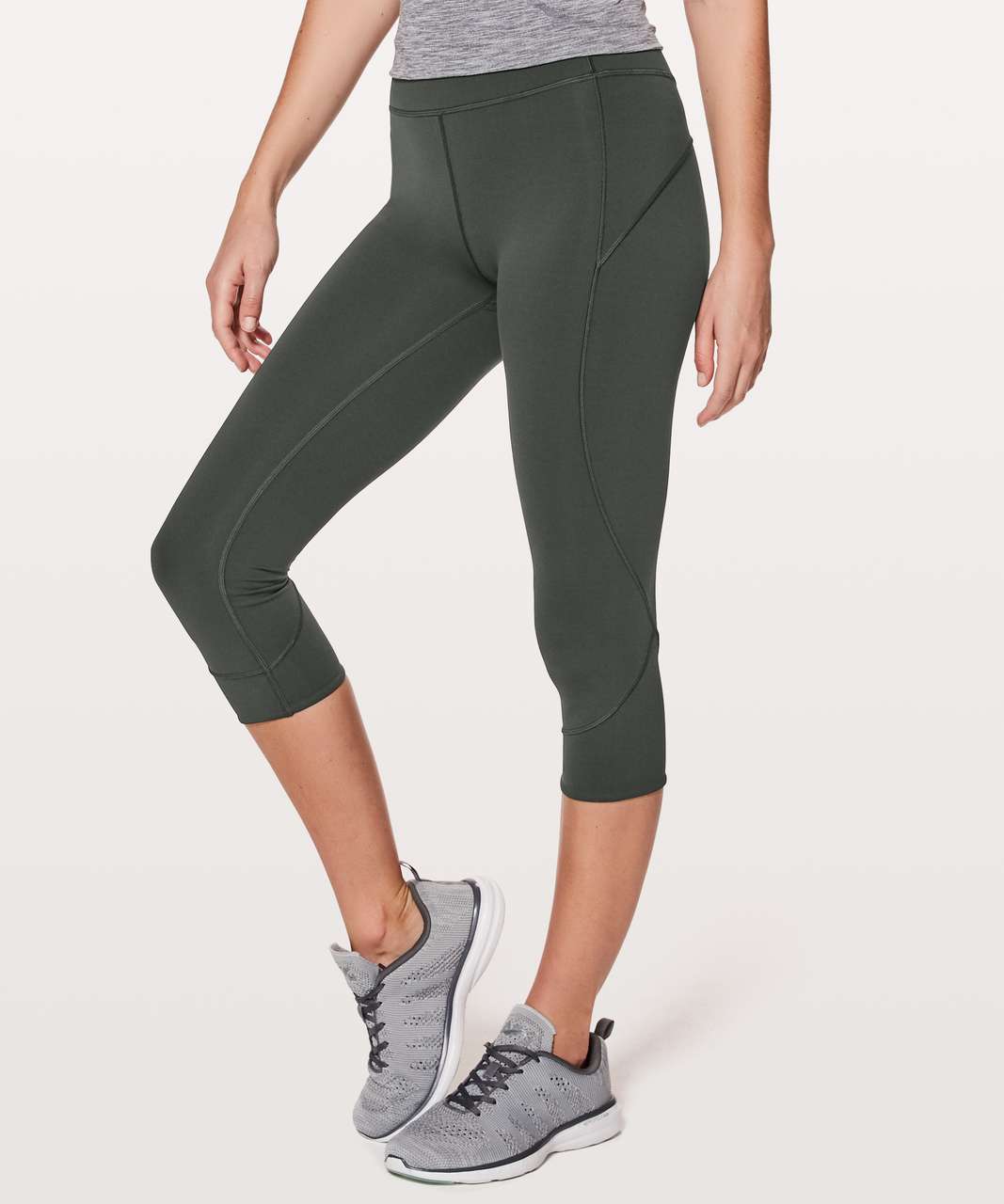 Lululemon In Movement Crop *Everlux 19" - Evergreen