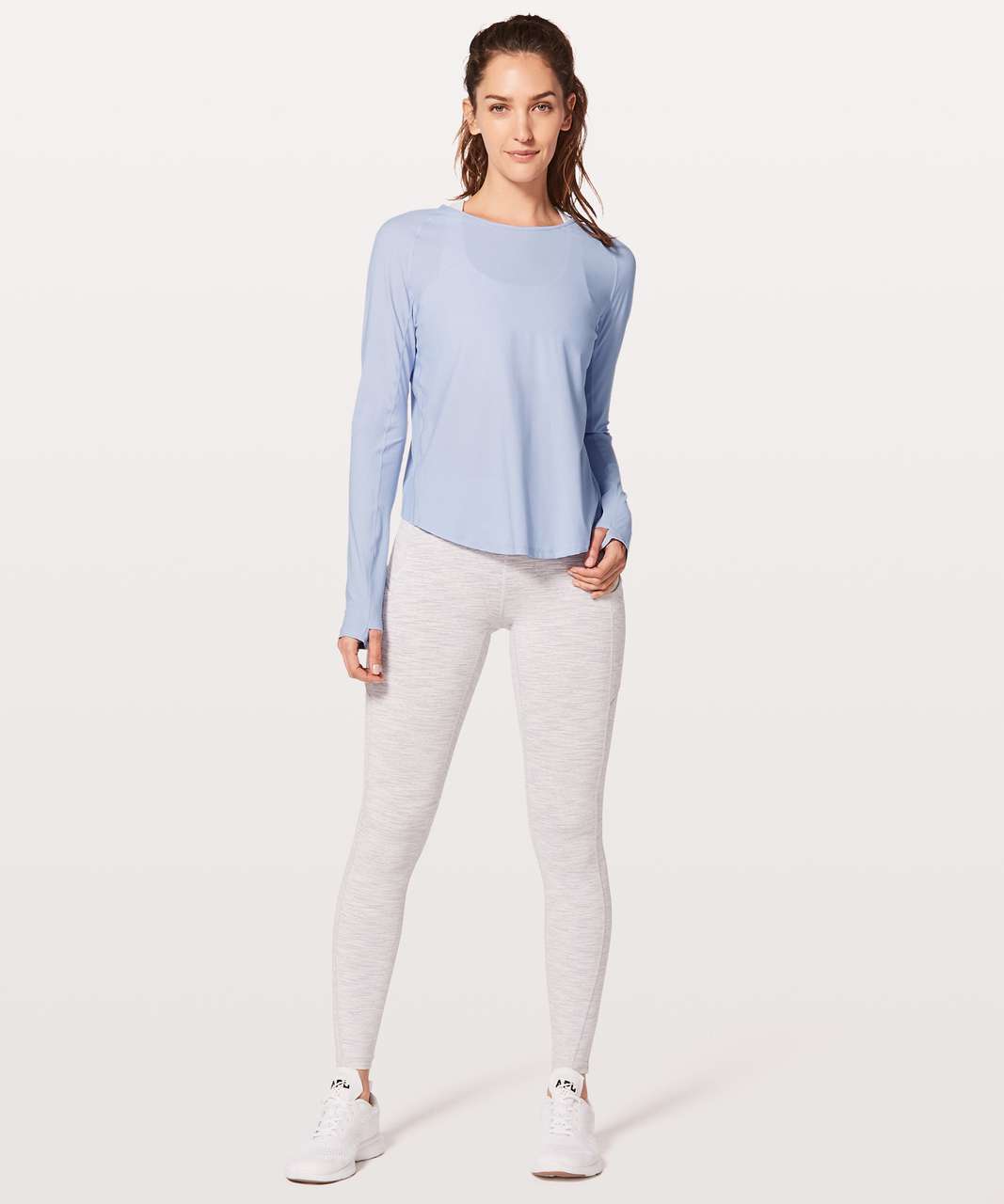 Lululemon Play Off The Pleats Long Sleeve - Cool Breeze