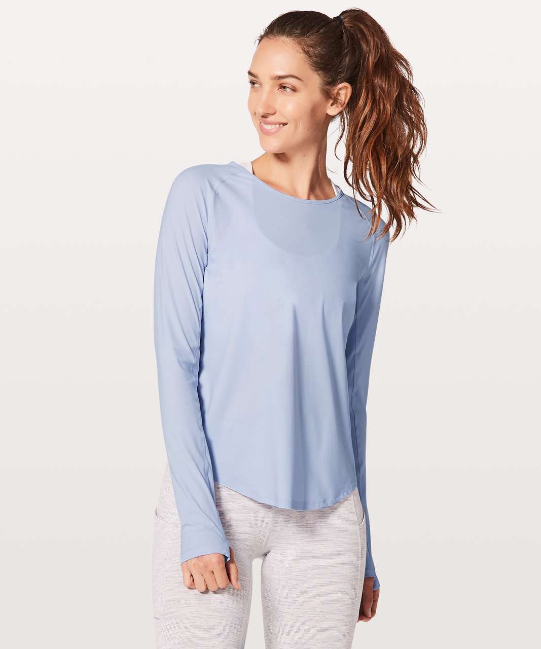 Lululemon Play Off The Pleats Long Sleeve - Cool Breeze