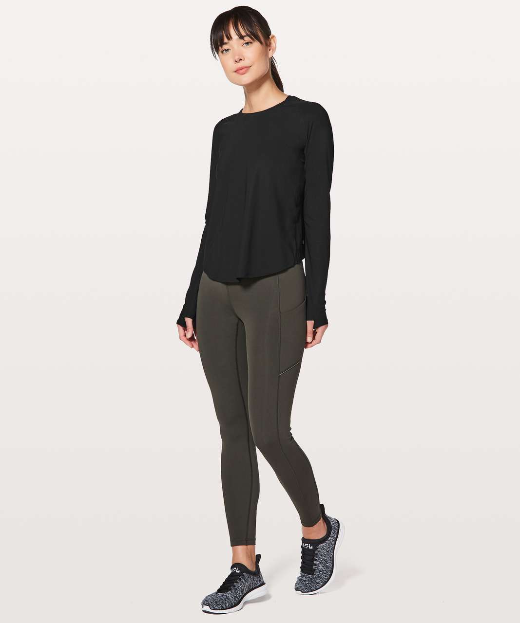 Lululemon Play Off The Pleats Long Sleeve - Black