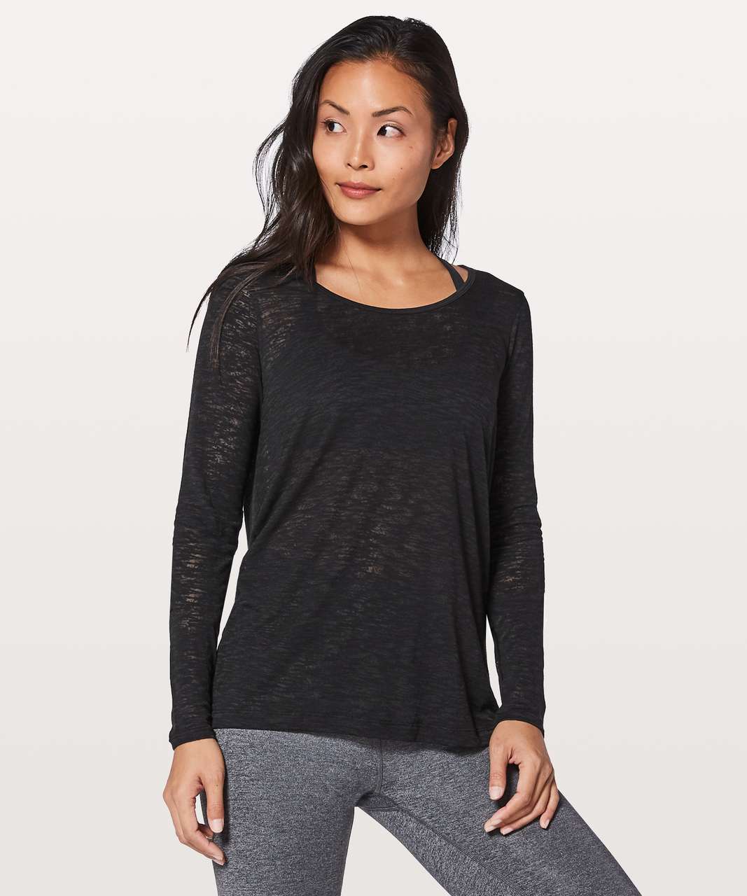 Lululemon Low Key Long Sleeve - Black (First Release) - lulu fanatics