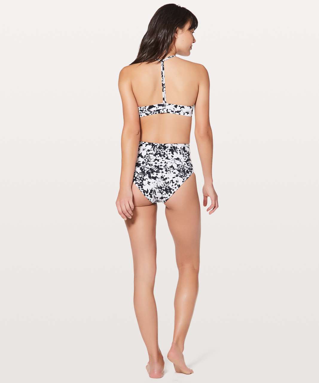 Lululemon Deep Sea High Waist Bottom - Efflorescent White Black