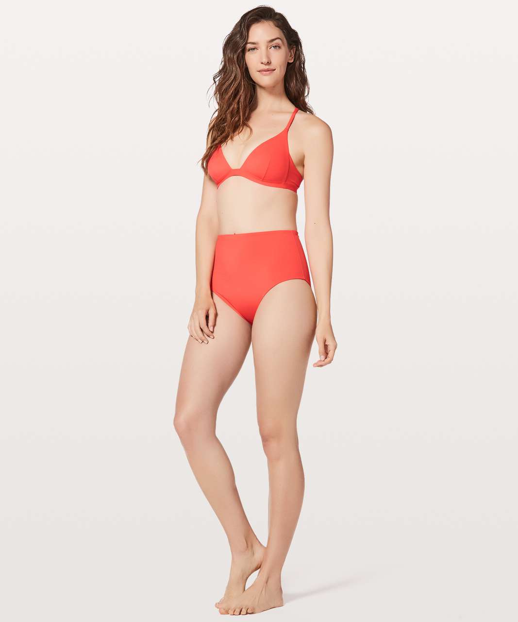 Lululemon Deep Sea Top - Red Orange