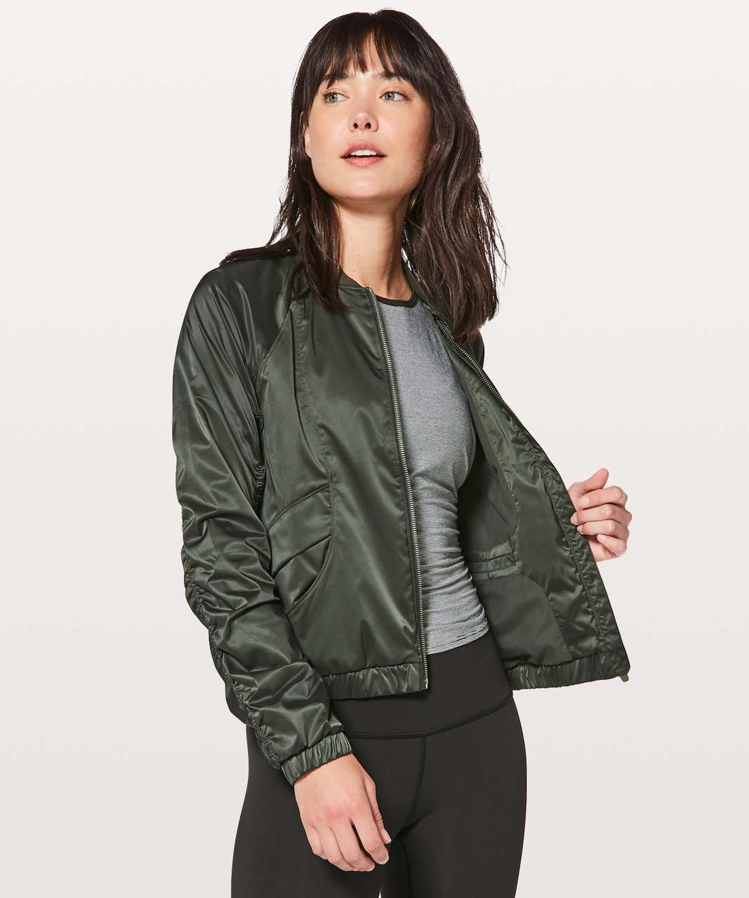 Chic Olive Green Bomber Jacket - Lightweight Bomber - Jacket - Lulus