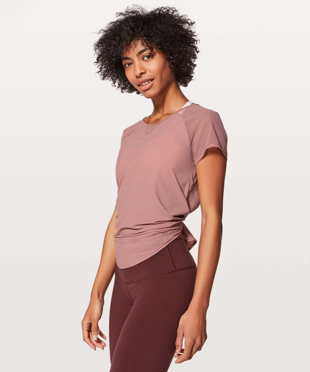 Lululemon Mix & Mesh Short Sleeve Tee - Quicksand