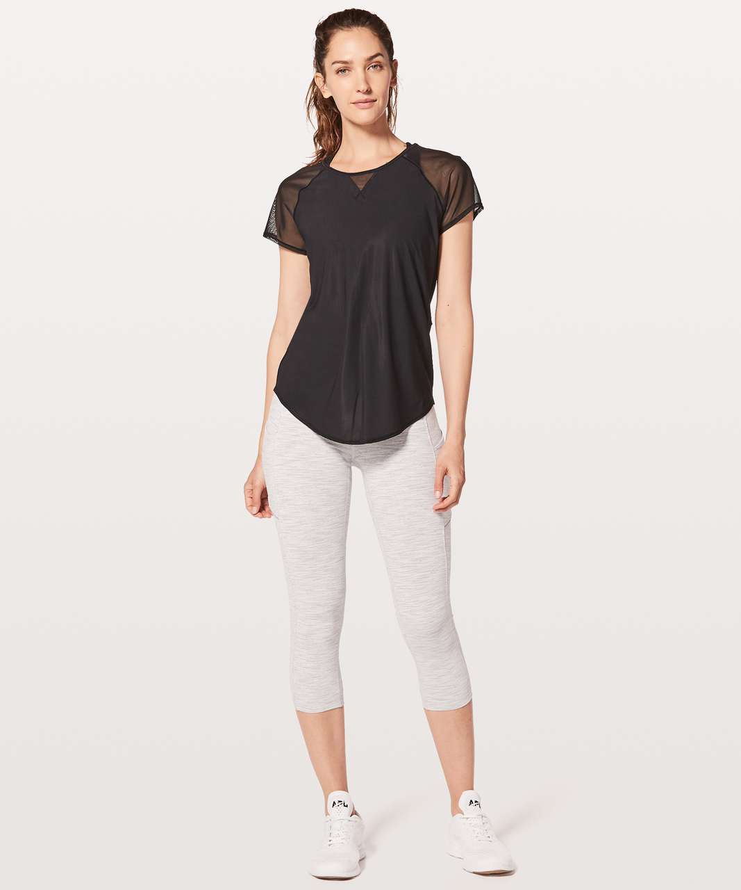 Lululemon Mix & Mesh Short Sleeve Tee - Black