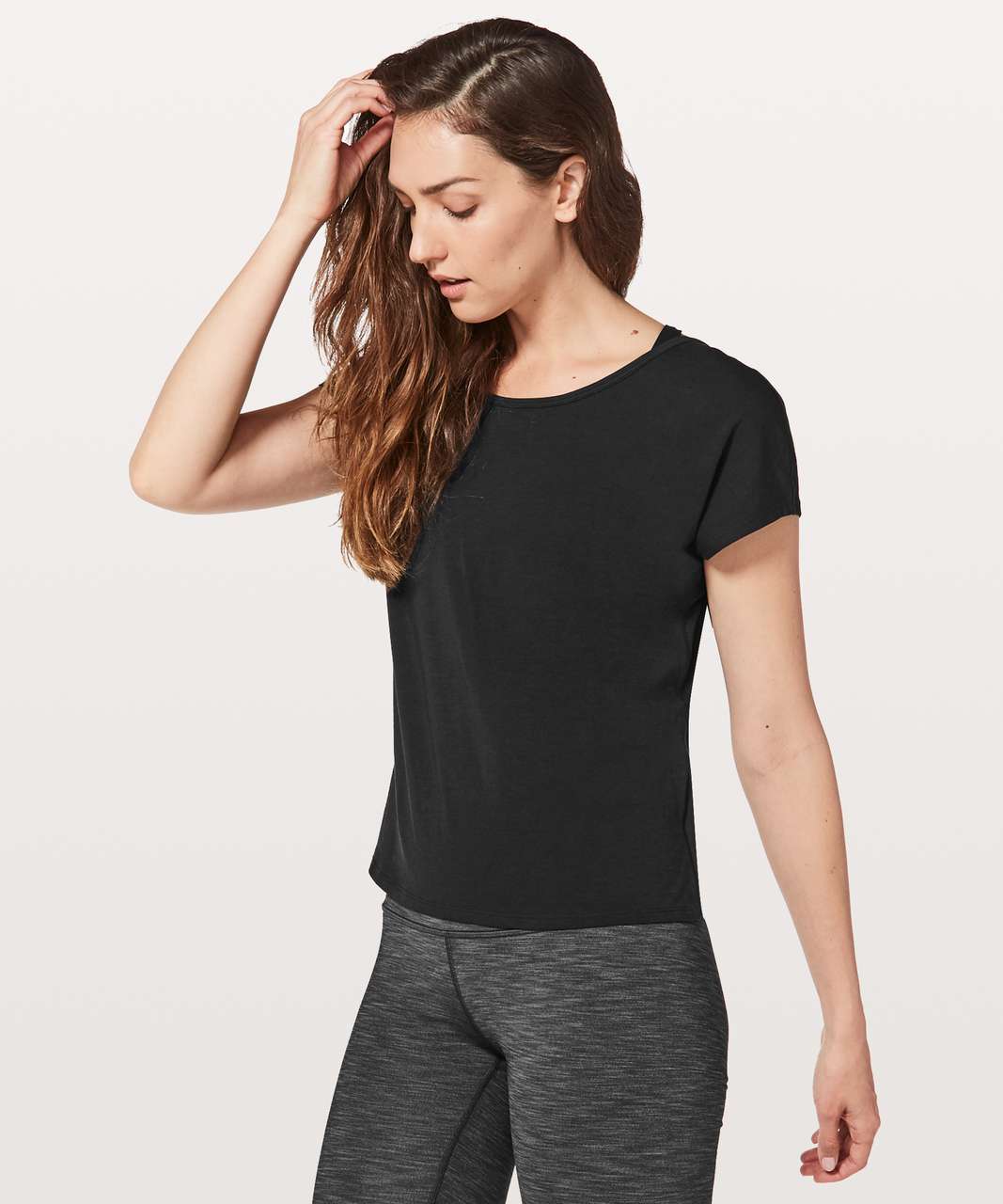 Lululemon Twist It Tee - Black - lulu fanatics