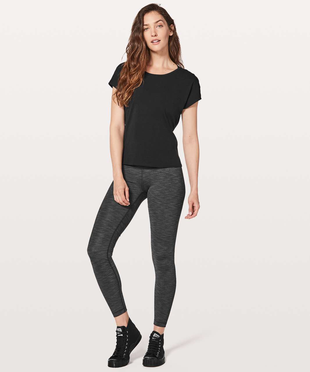 Lululemon Twist Back Tee - Heathered Core Medium Grey - lulu fanatics