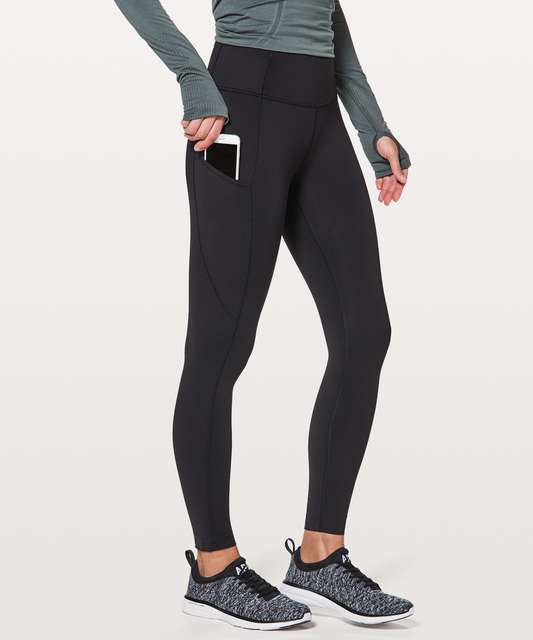 Lululemon Fast and Free High-Rise Tight 25 *Brushed Nulux - Black - lulu  fanatics