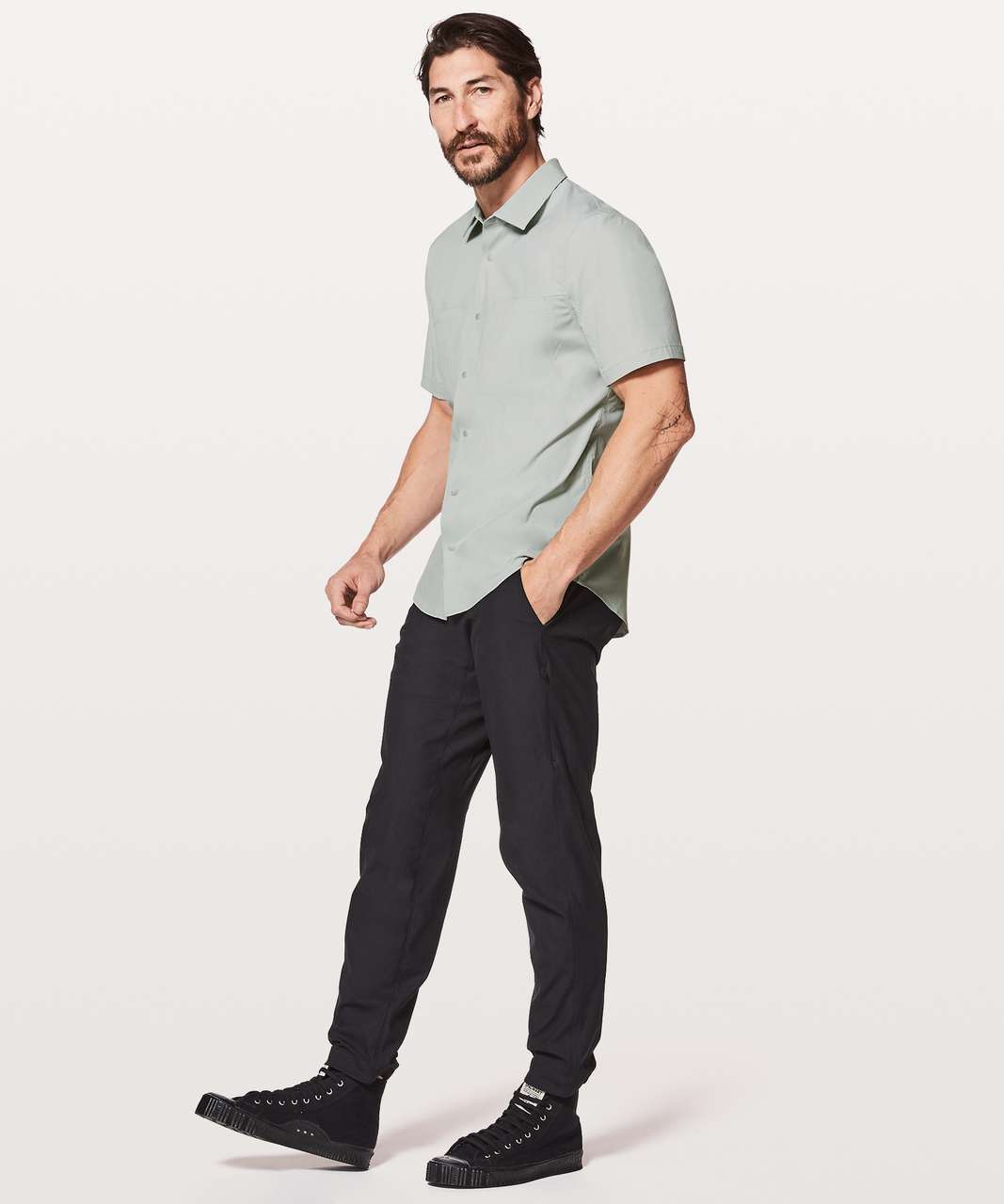 Lululemon Zenway Short Sleeve Buttondown - Sea Salt