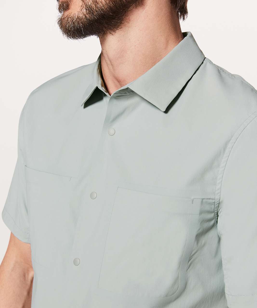 Lululemon Zenway Short Sleeve Buttondown - Sea Salt