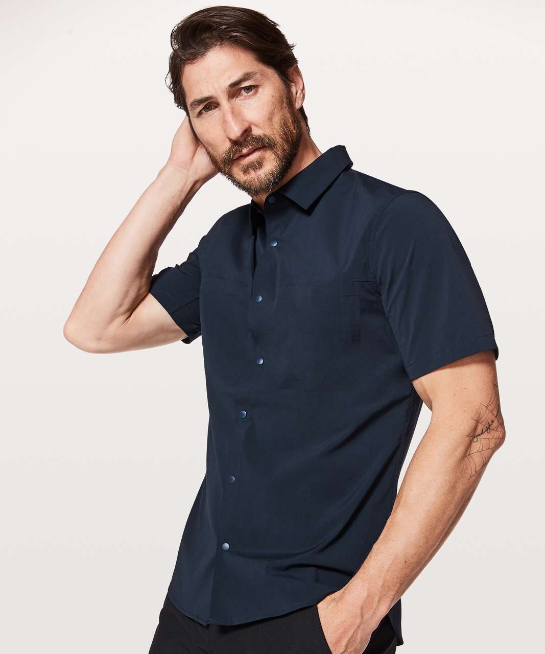 Lululemon Zenway Short Sleeve Buttondown - True Navy