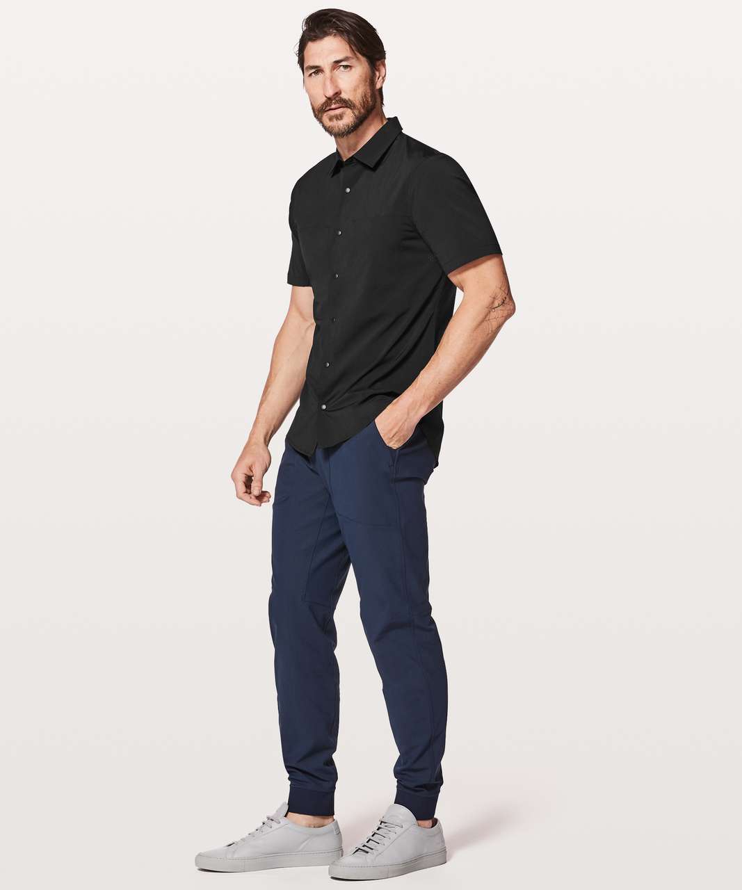 Lululemon Zenway Short Sleeve Buttondown - Black