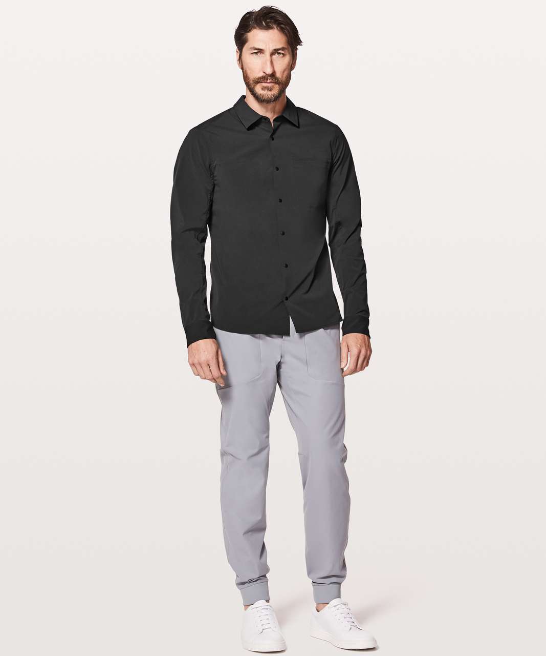 Lululemon Zenway Long Sleeve Buttondown - Obsidian