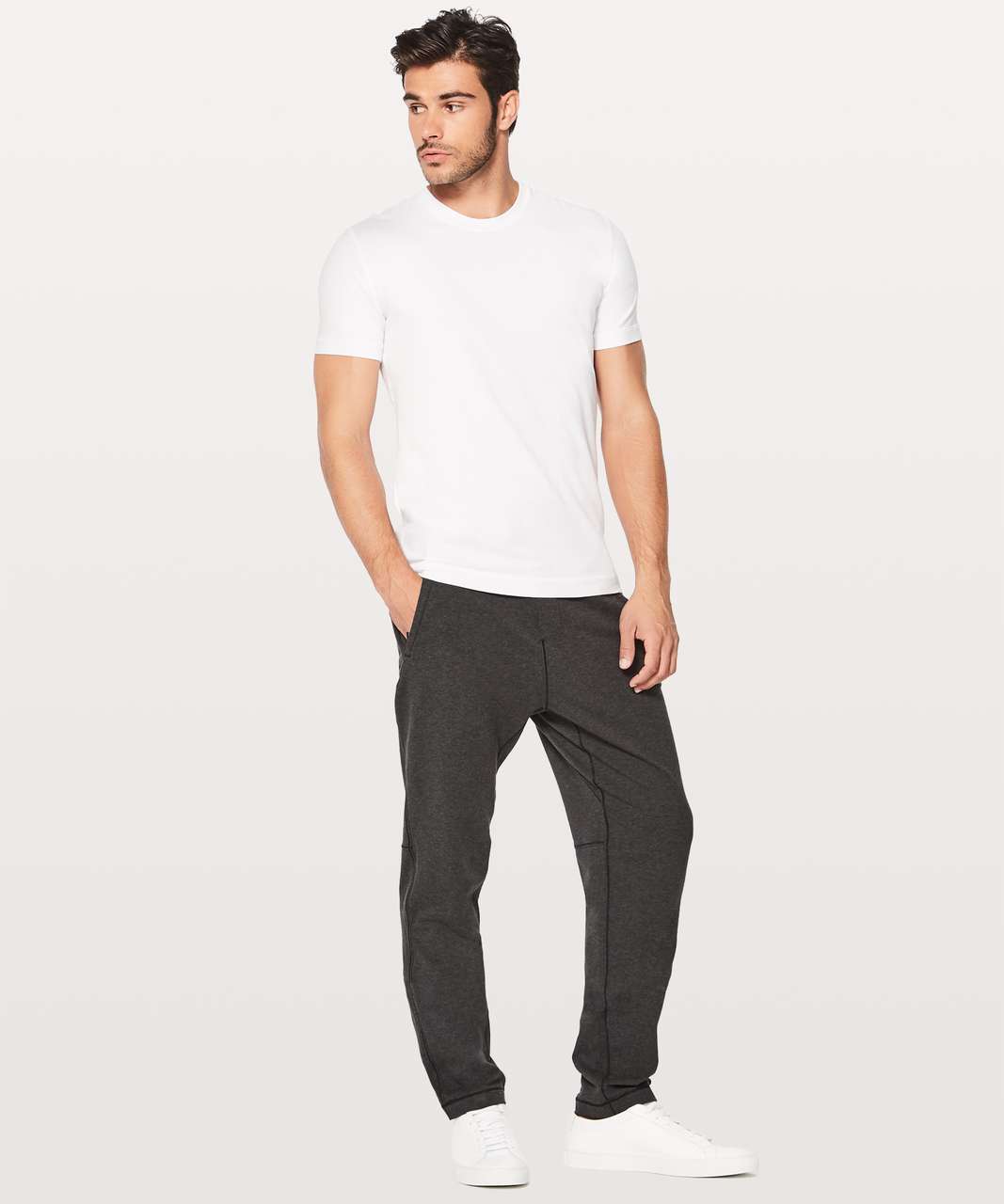 Lululemon Cross Cut Pant 32 - Heathered Black - lulu fanatics