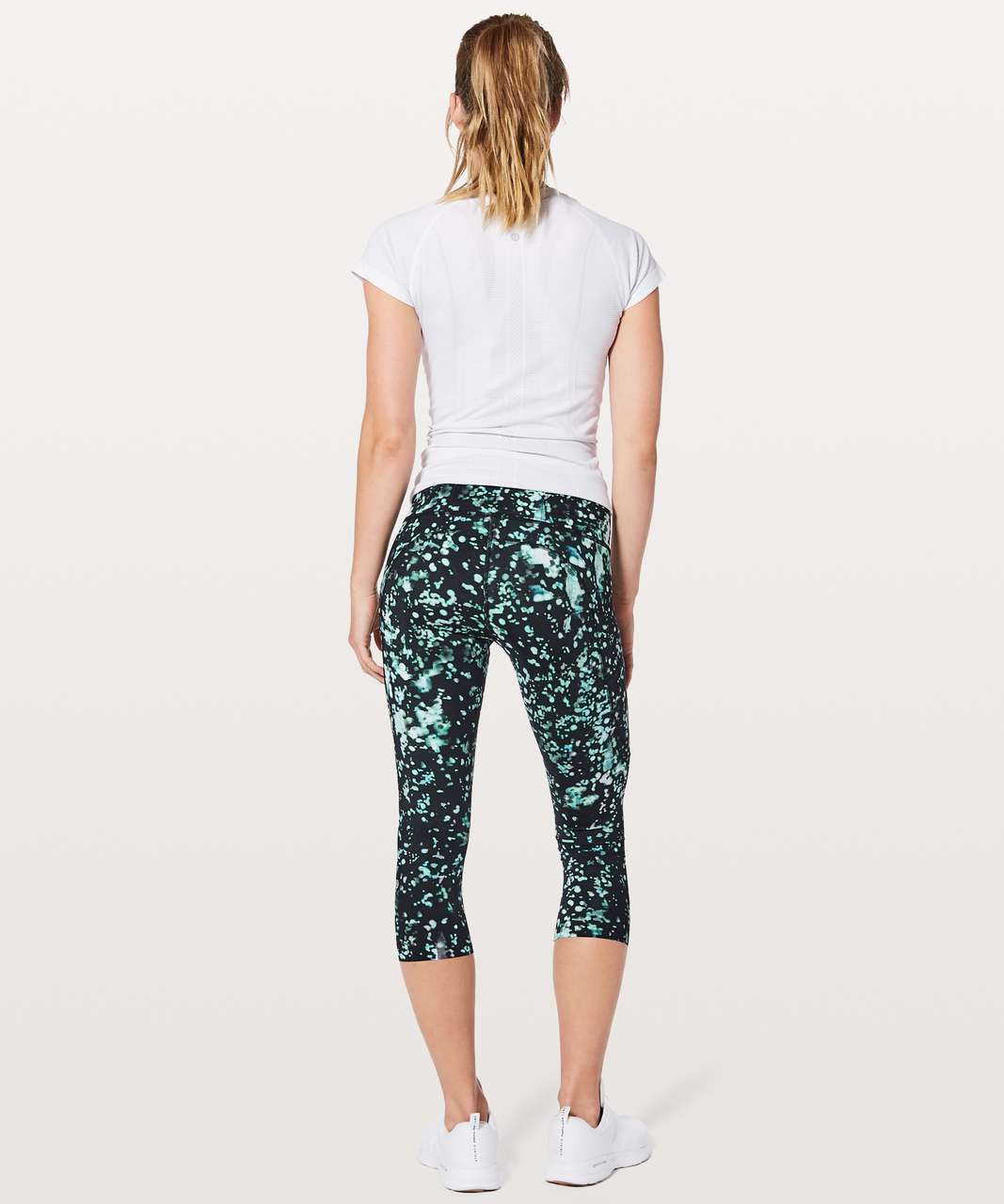 Lululemon Fast & Free Crop II *Nulux 19" - Pixel Haze Multi Black