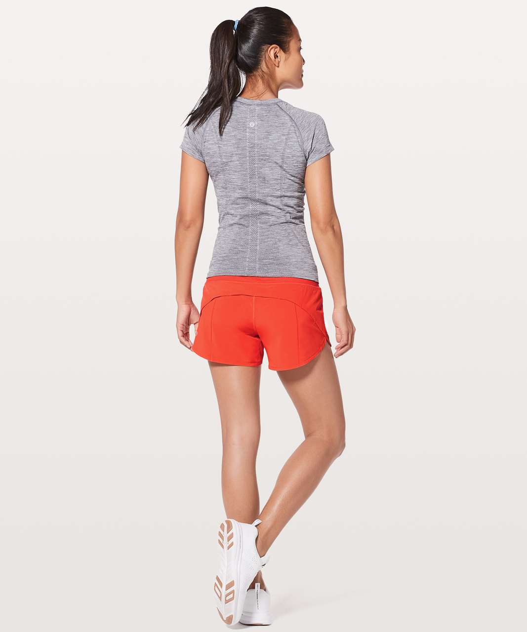 Lululemon Speed Up Short *Long 4" - Red Orange