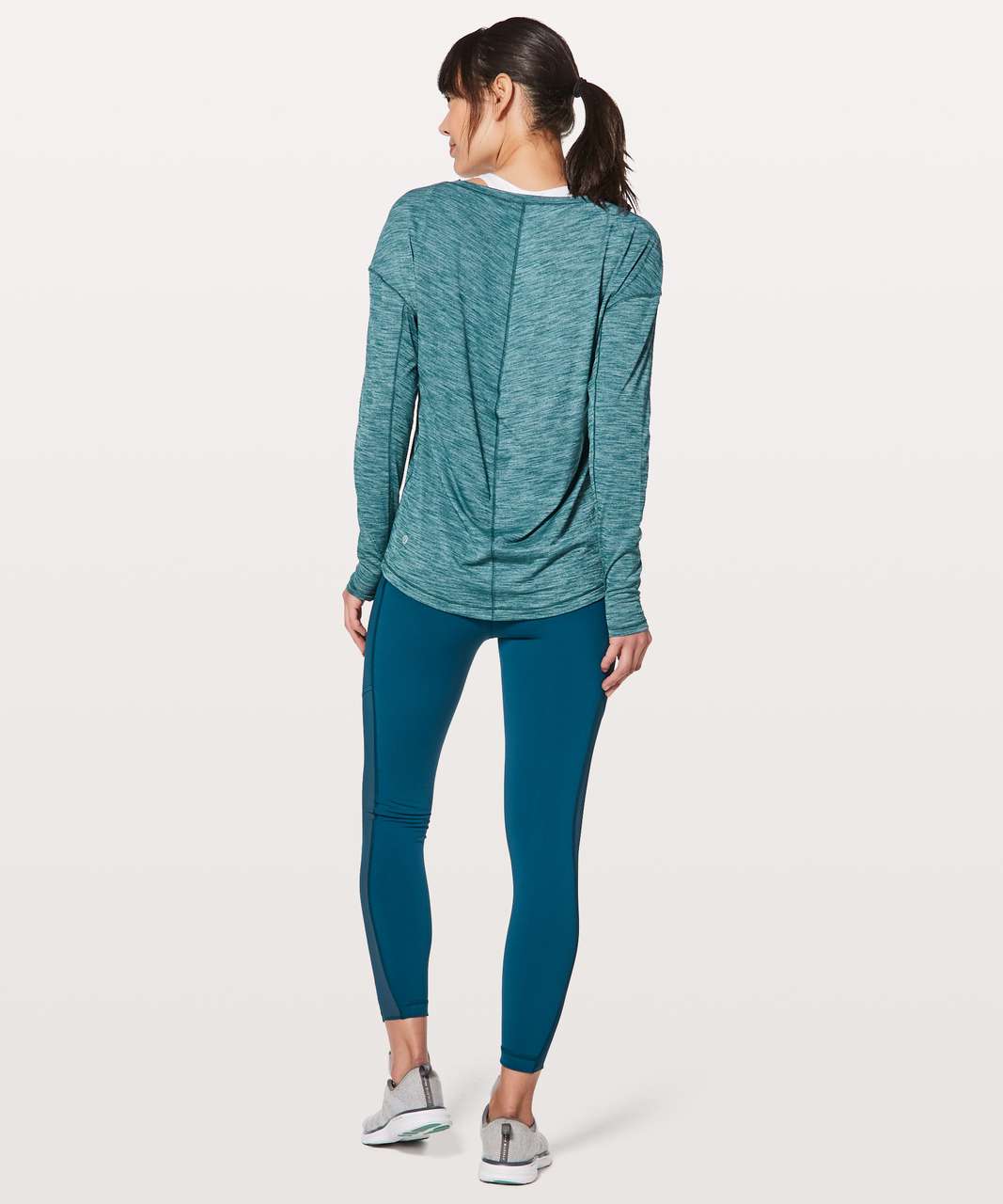 Lululemon Meant To Move Long Sleeve - Heathered Dark Uniform Blue