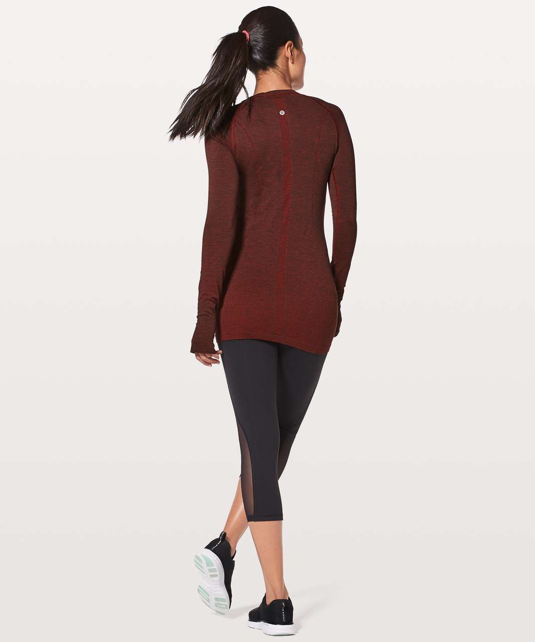 Lululemon Swiftly Tech Long Sleeve Crew - Lulu Red / Black - lulu fanatics