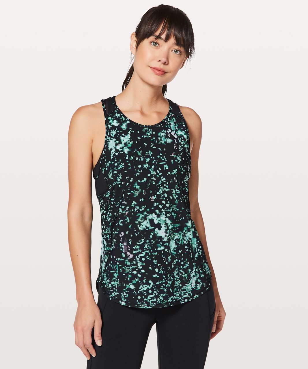 Lululemon Sculpt Tank II - Pixel Haze Multi Black / Black