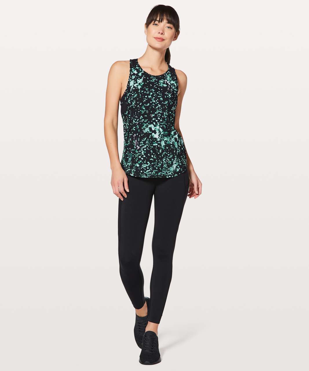 Lululemon Sculpt Tank II - Pixel Haze Multi Black / Black