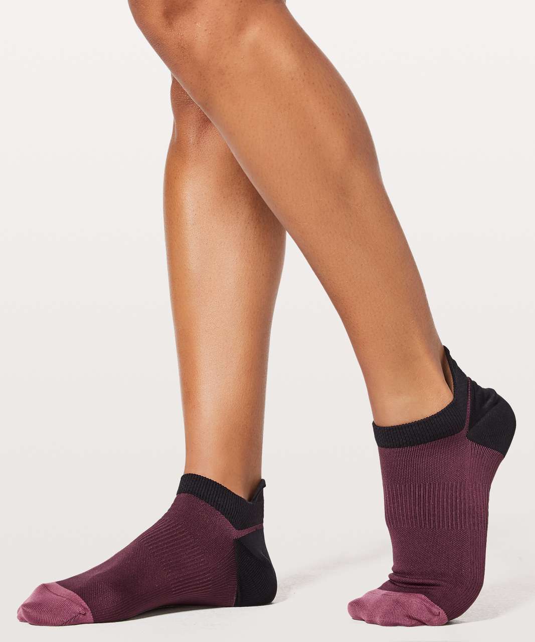 Lululemon Light Speed Sock *Silver - Redwood / So Merlot / Black