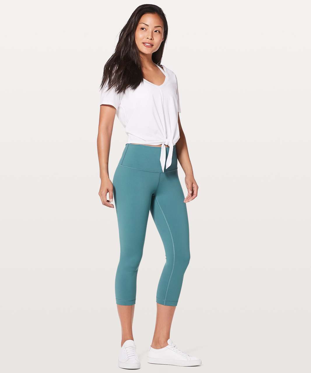 Lululemon Wunder Under Crop (Hi-Rise) *Full-On Luon 21" - Persian Blue