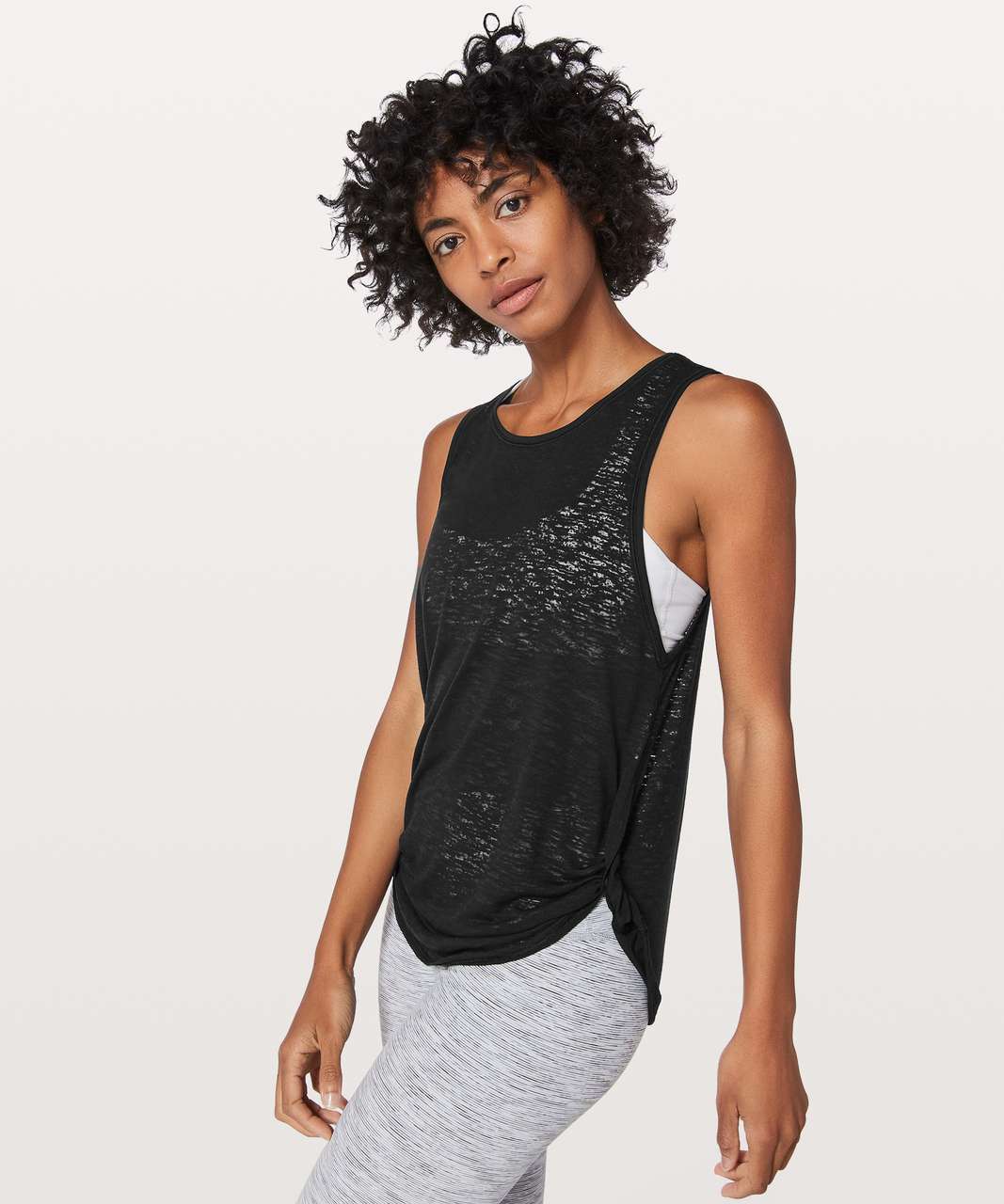 Lululemon Round Two Tank - Black - lulu fanatics