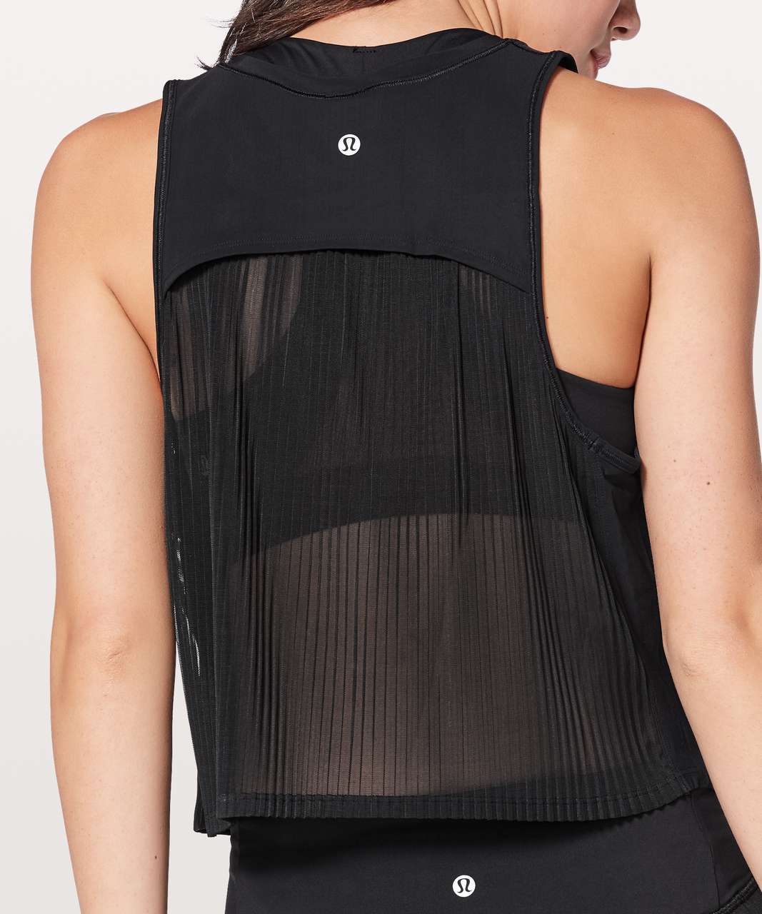 Lululemon Just Pleat It Tank - Black - lulu fanatics