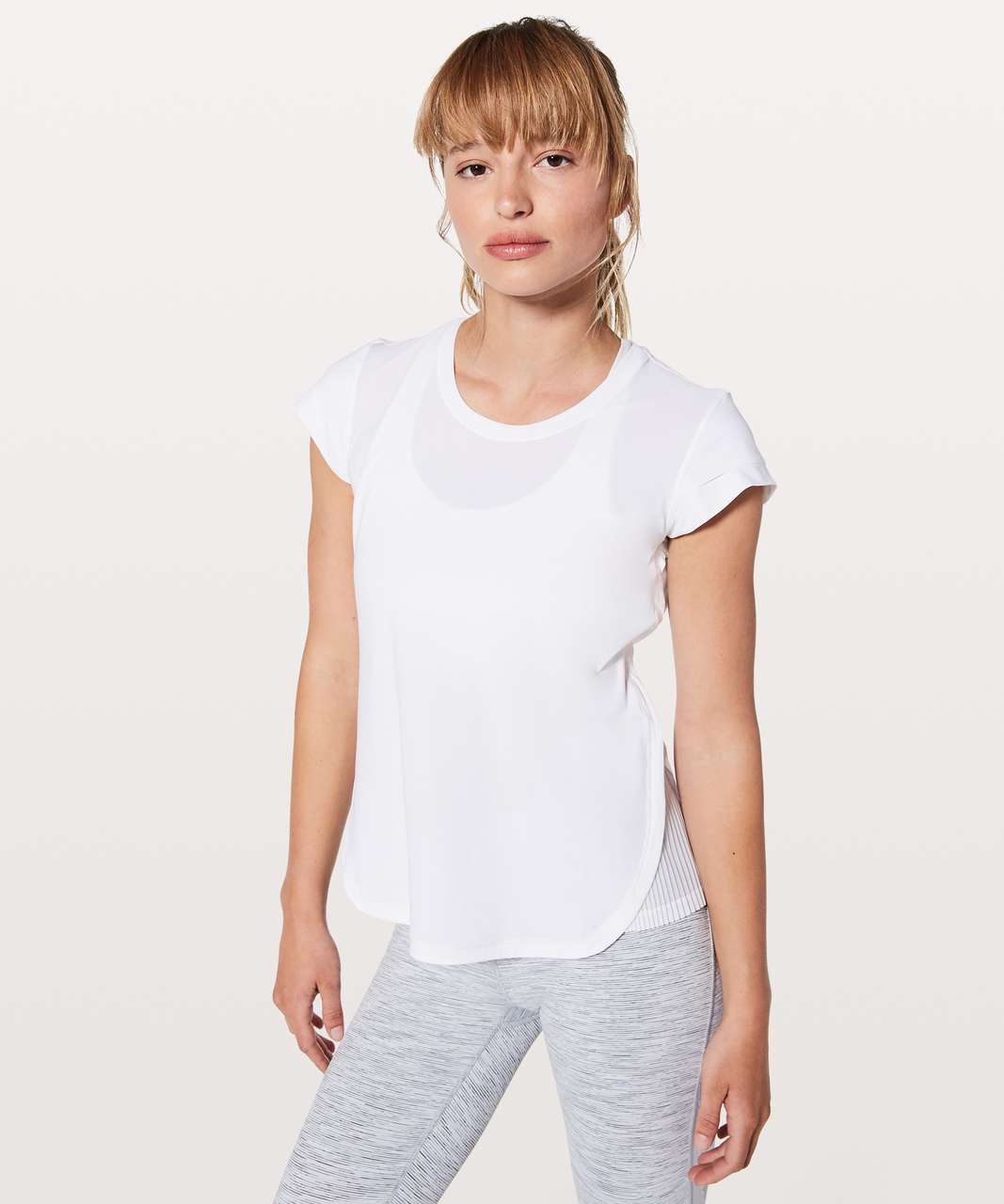 Lululemon Just Pleat It Short Sleeve - White