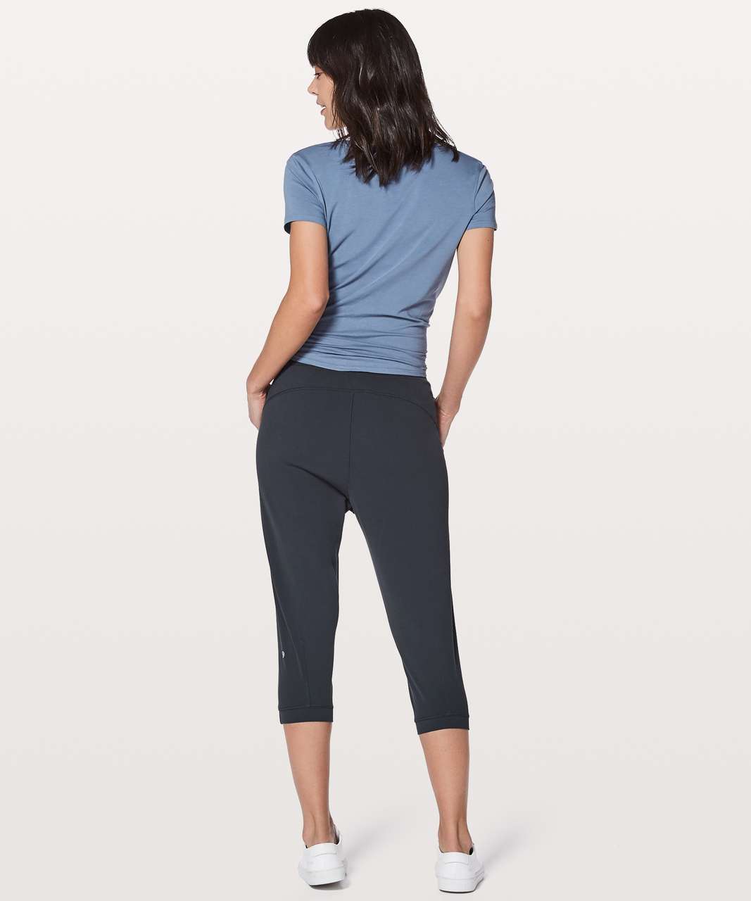 Lululemon Rejuvenate Crop 18 Blue Tied 6 Leggings Capri Soft Stretch  LW6AP6S