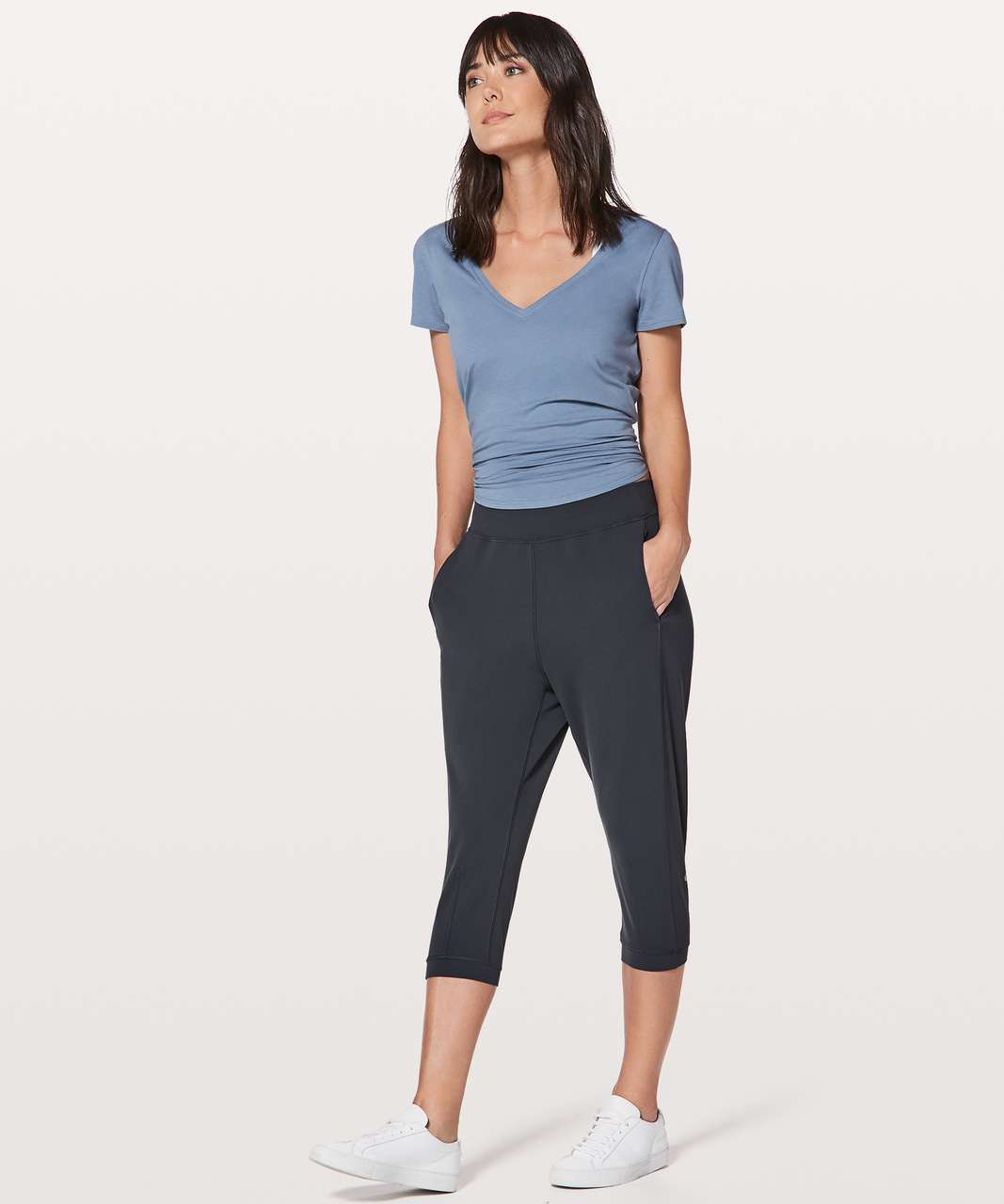 Lululemon Rejuvenate Crop *18 - Blue Tied - lulu fanatics