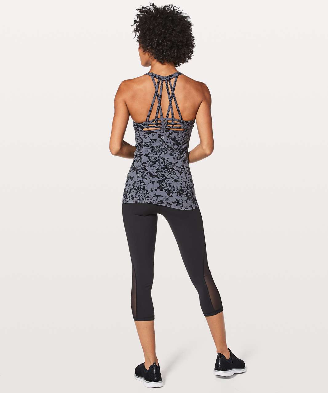 Lululemon Slide With Me Tank *Light Support For B/C Cup - Efflorescent Nebula Black