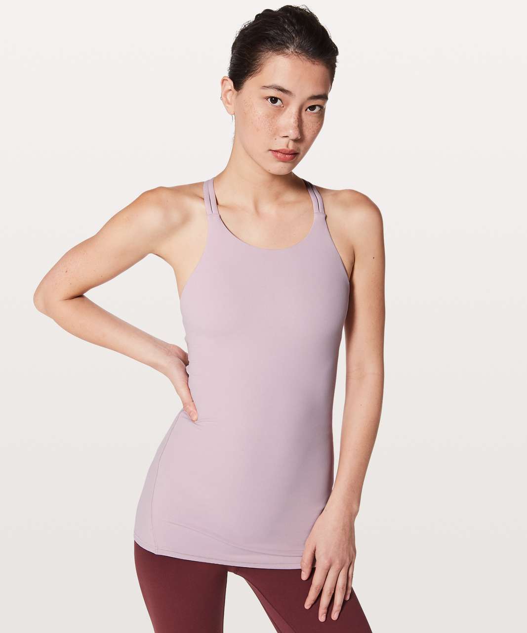 Lululemon Slide With Me Tank *Light Support For B/C Cup - Porcelain Pink