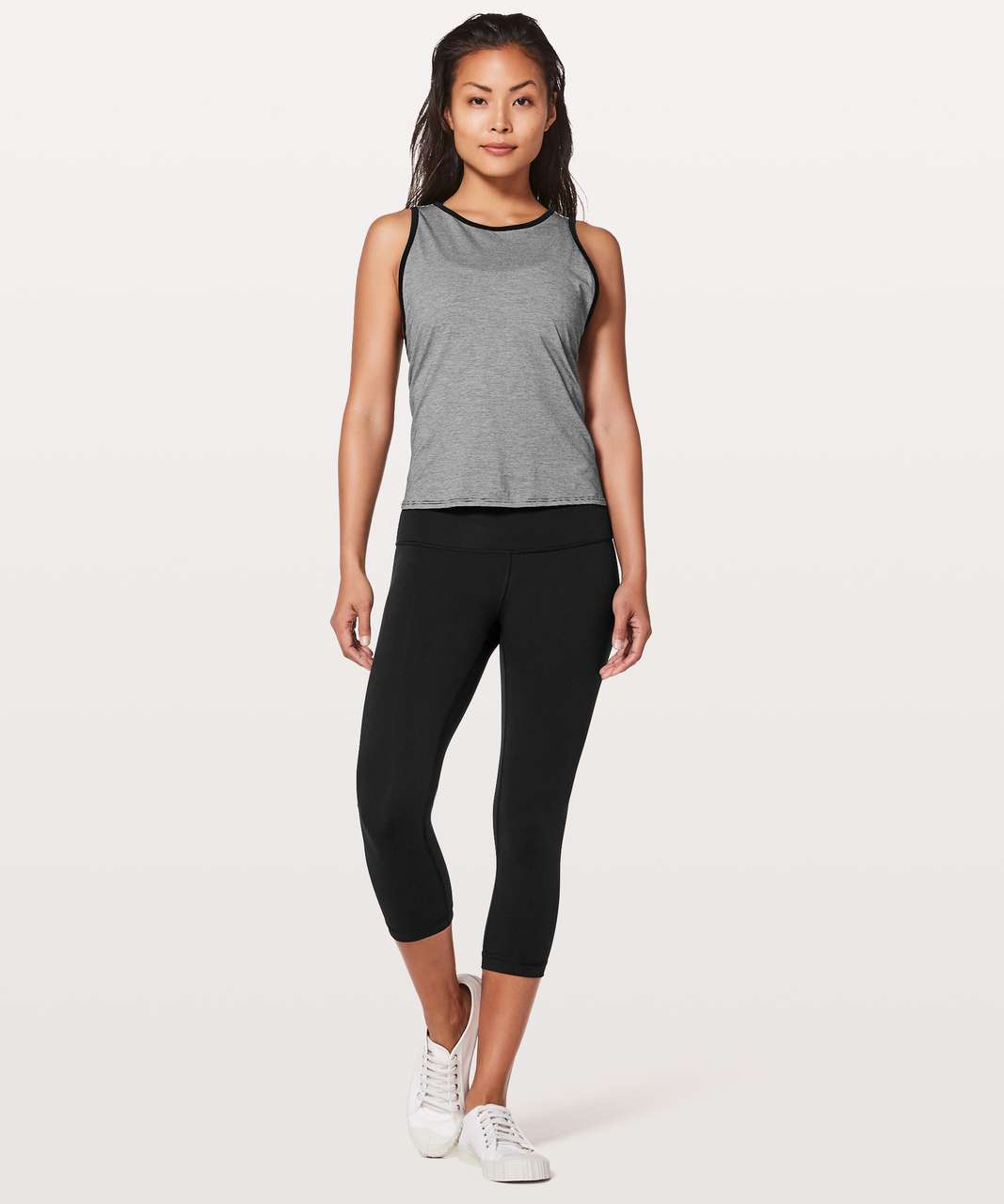 Lululemon Twist It Tank - Wee Stripe Black White / Black