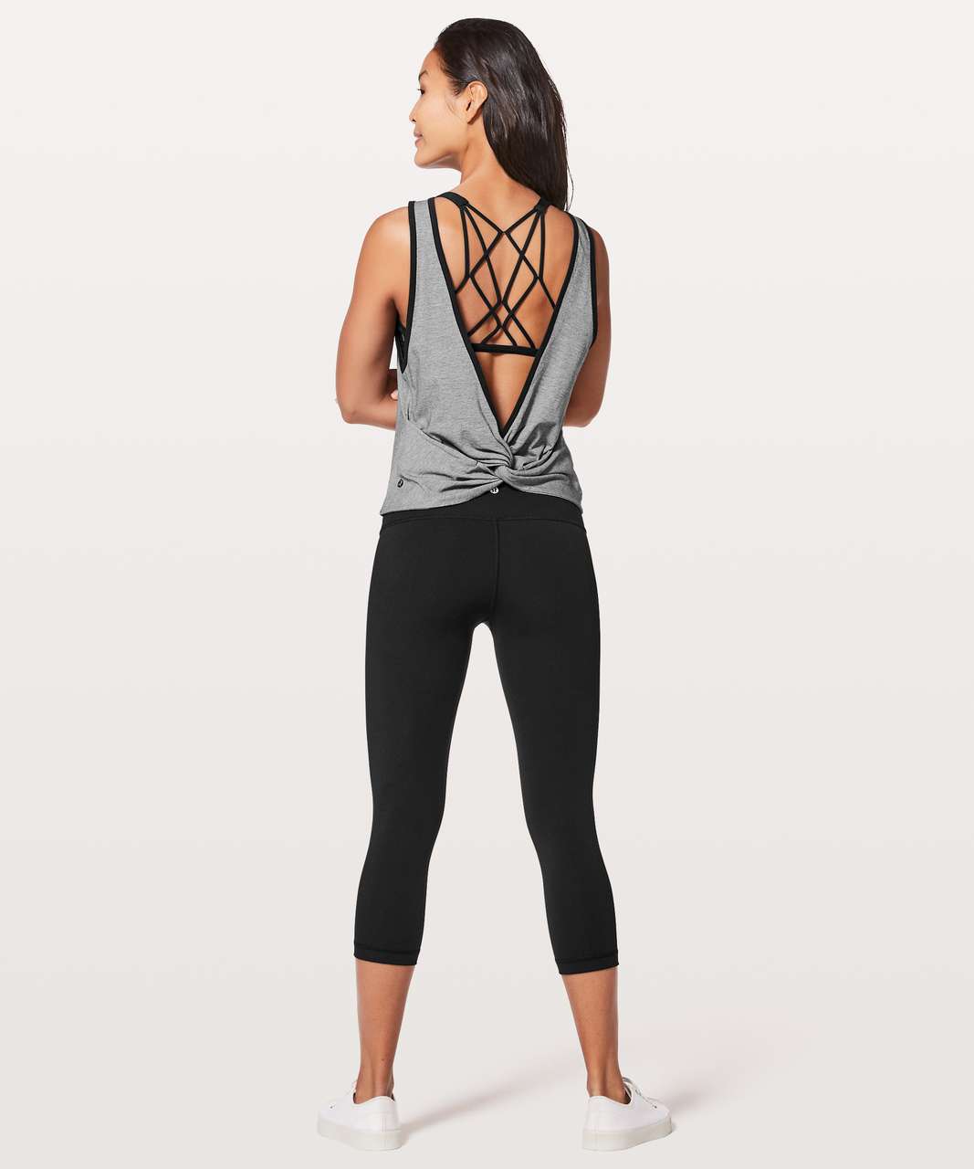 Lululemon Twist It Tank - Wee Stripe Black White / Black