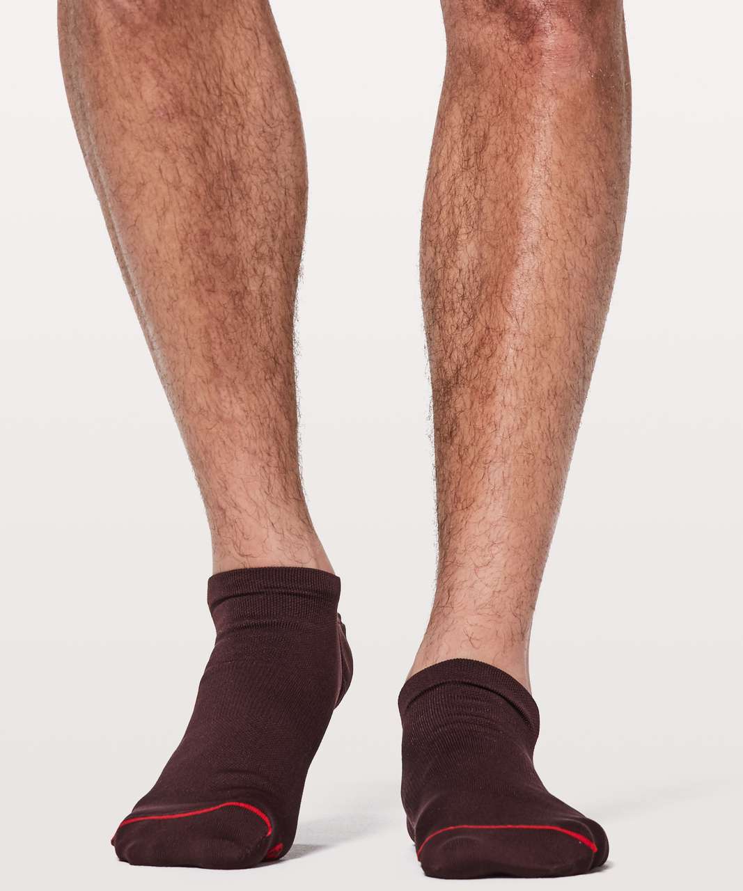 Lululemon Surge Sock *Silver - Black Garnet / Varsity Red