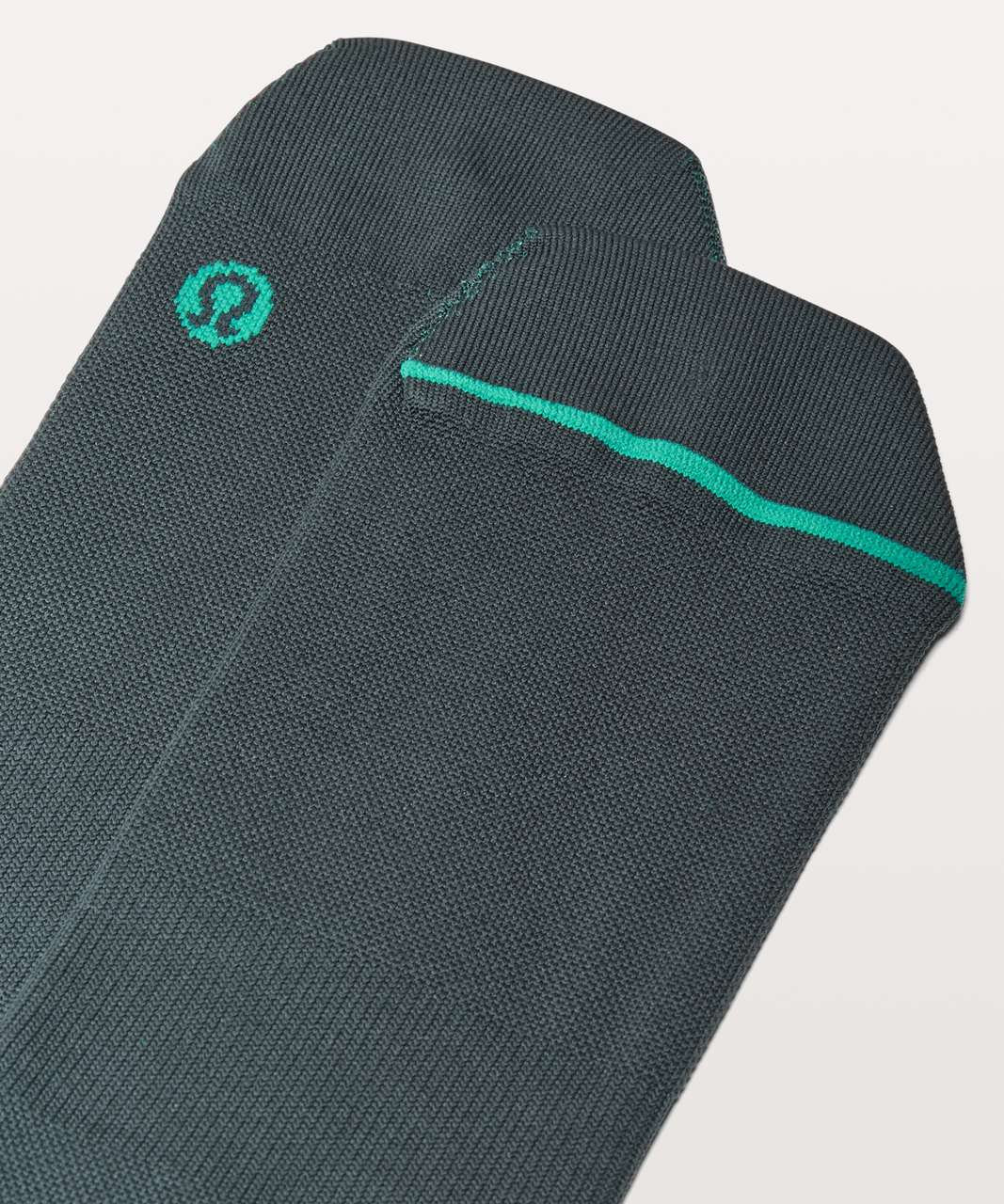 Lululemon Surge Sock *Silver - Antigua / Viridian Green