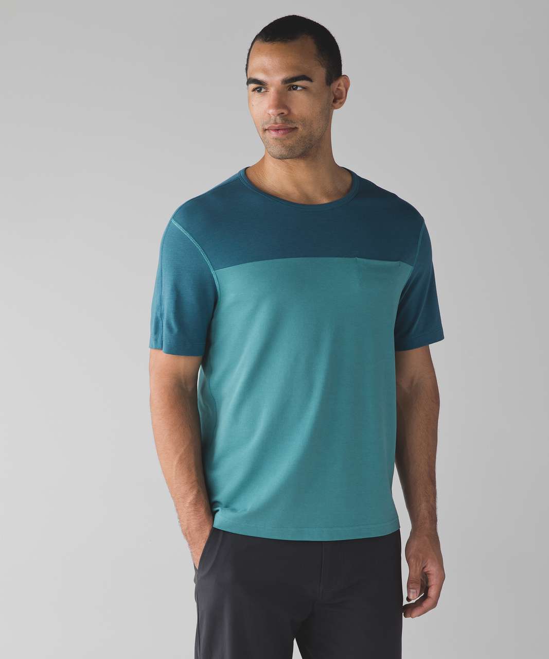 Lululemon In Your Element Short Sleeve - Turquoise Sea / Desert Teal