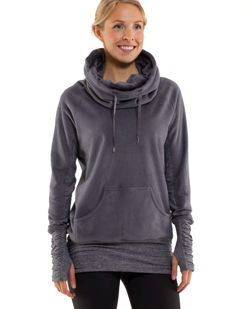 Lululemon Don’t Hurry Be Happy Pullover - Coal / Heathered Coal