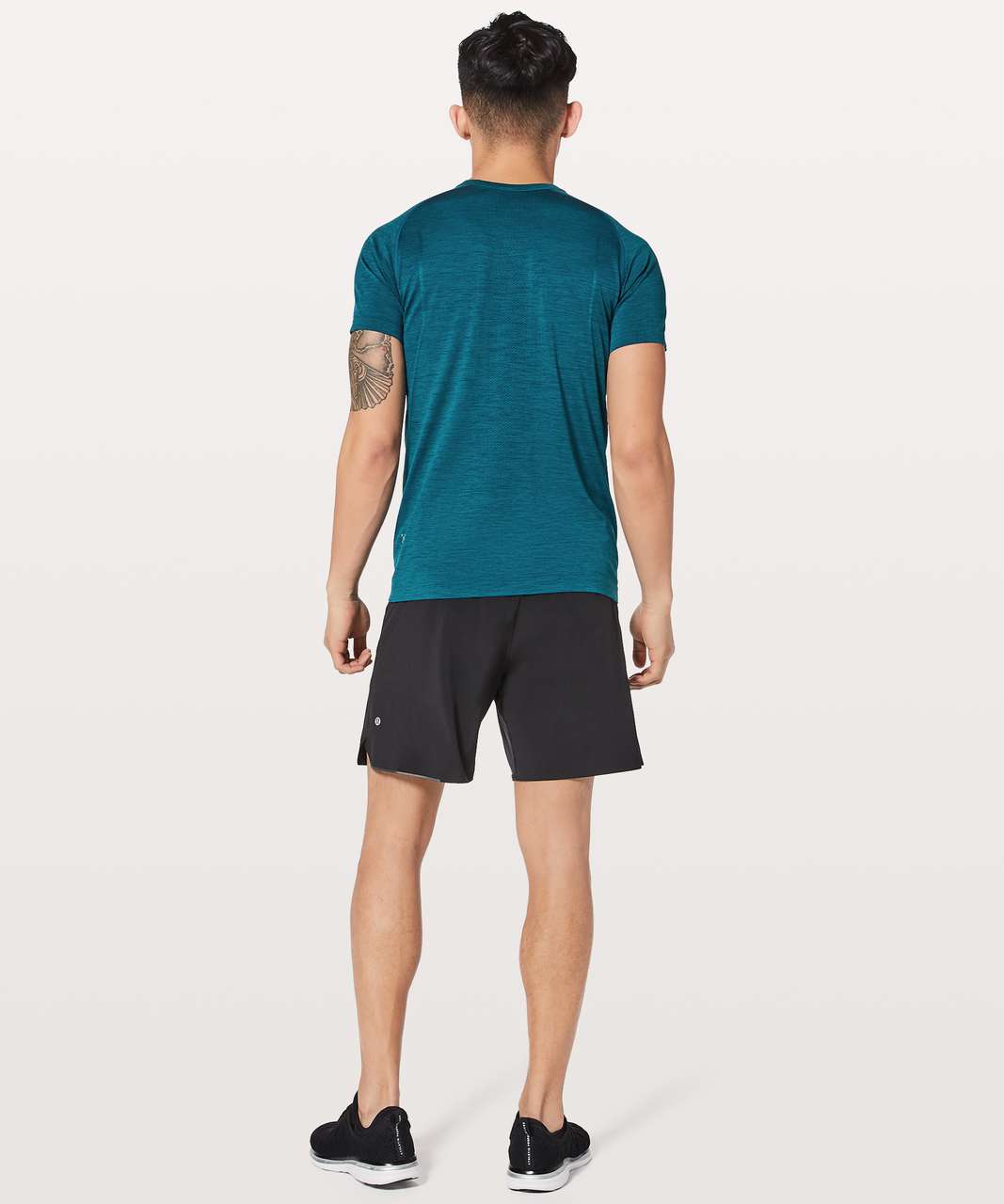 Lululemon Metal Vent Tech Short Sleeve Henley - Night Diver / Capri