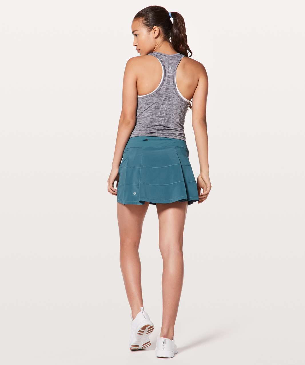 NEW Women Lululemon Pace Rival Mid-Rise Skirt Powder Blue Size 4 & 6