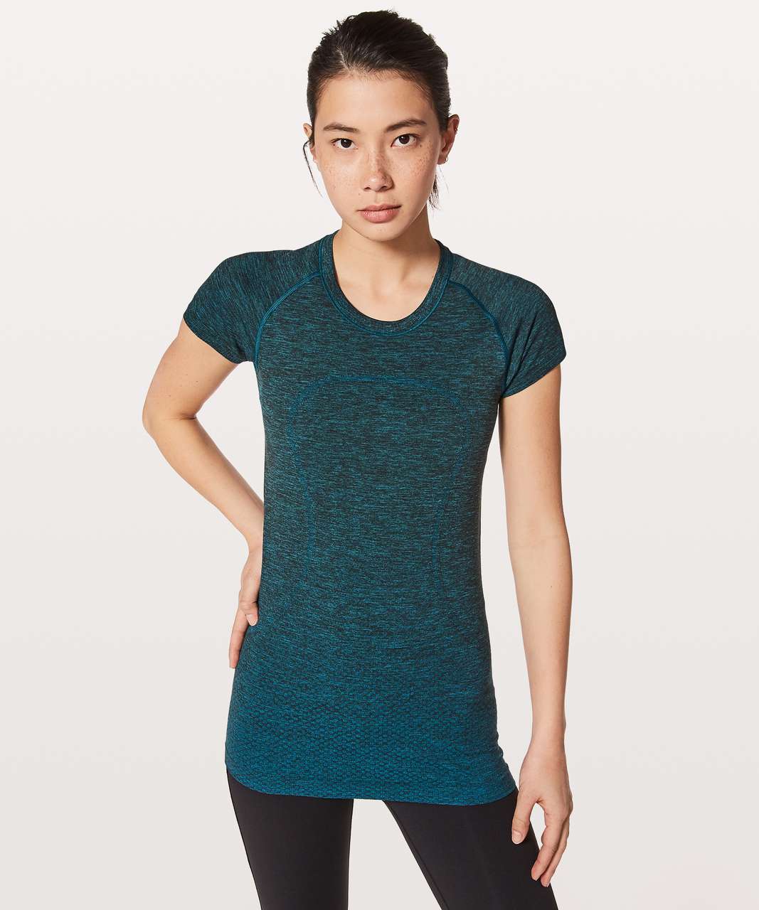 Lululemon Swiftly Tech Short Sleeve Crew *Lunar New Year - Black / Black -  lulu fanatics