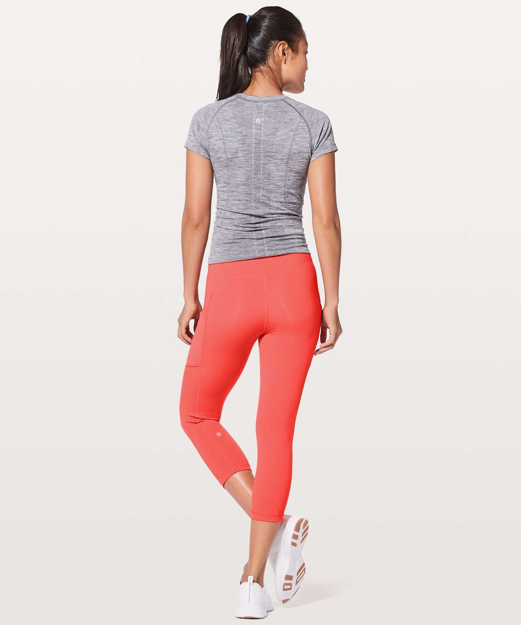 Lululemon Speed Up Crop 21" - Red Orange