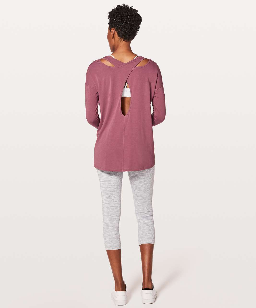 Lululemon Back Into It Long Sleeve - So Merlot