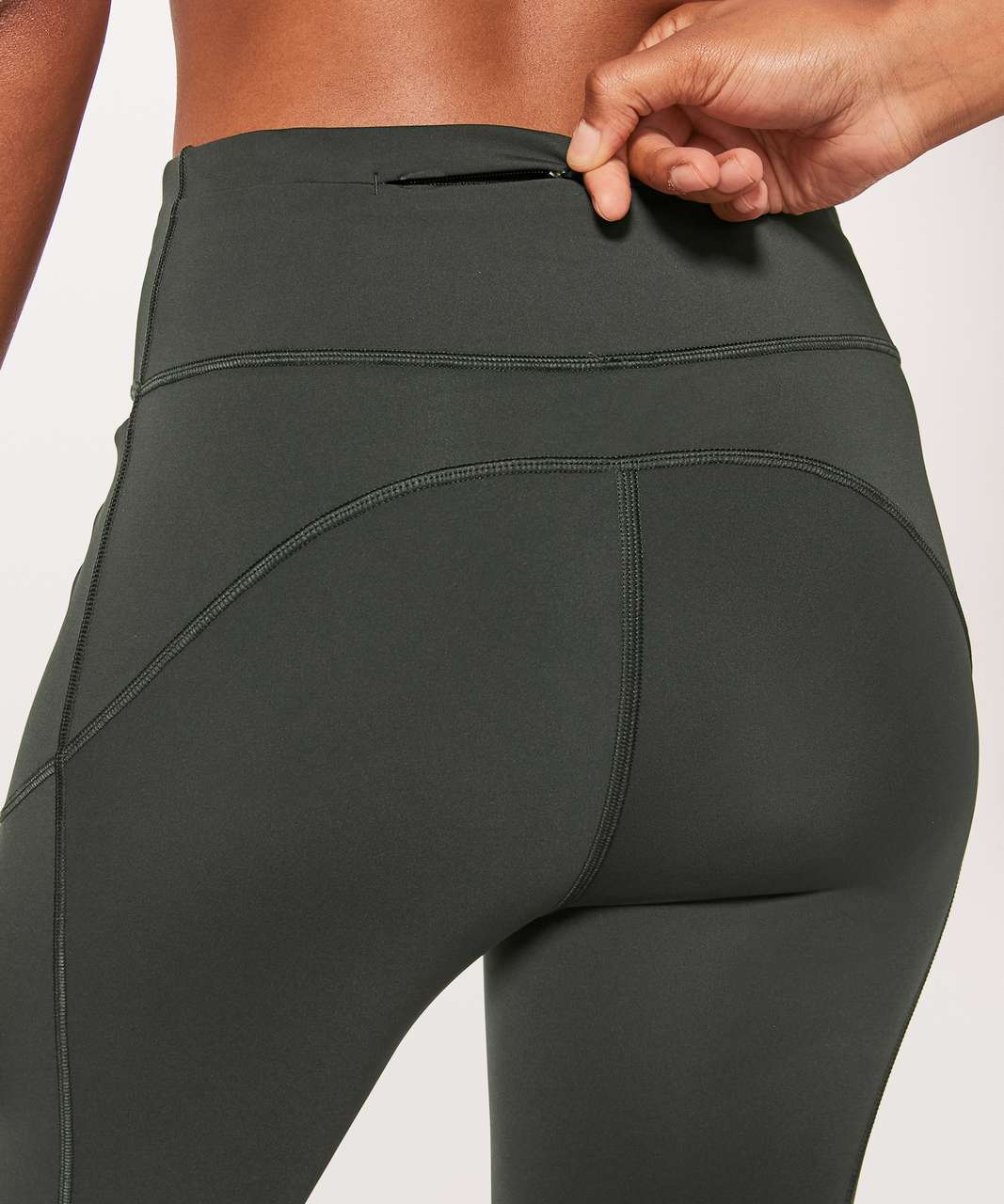 Lululemon Final Lap Crop *23 - Black - lulu fanatics