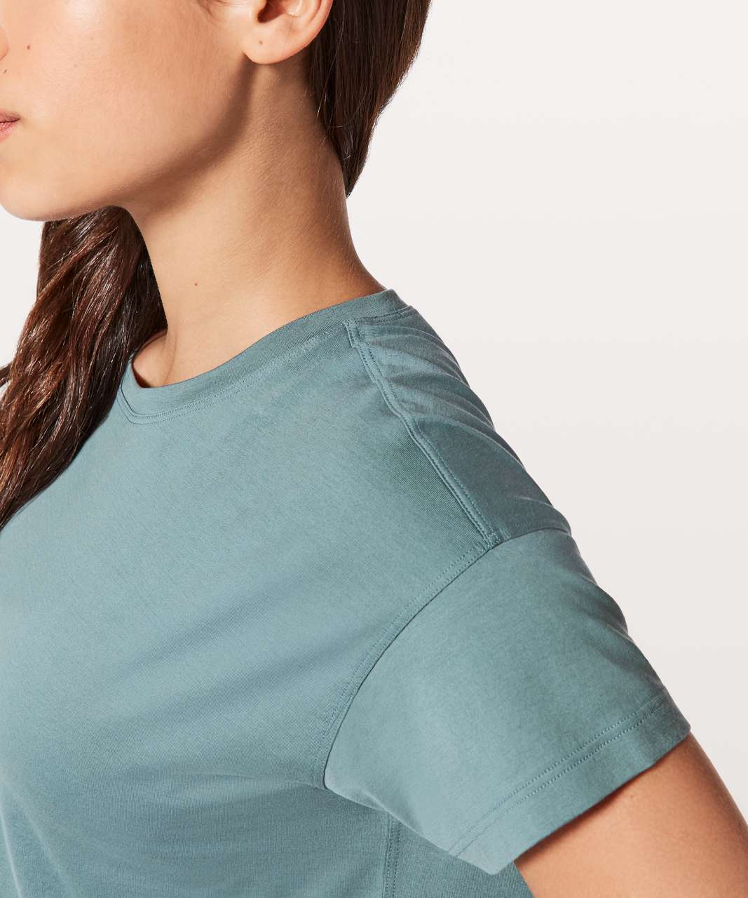 Lululemon Cates Crop Tee - Mystic Green